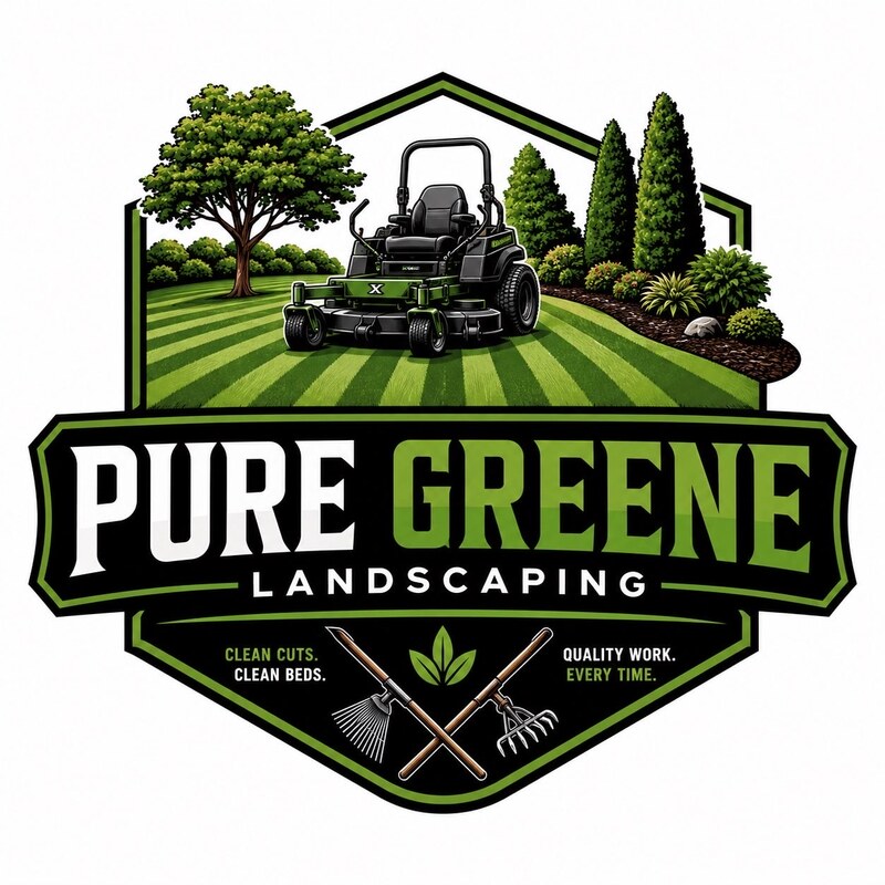Pure Greene Landscaping badge logo